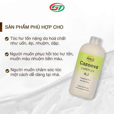Dầu xả phục hồi tóc hư tổn, dưỡng tóc nhuộm Cazoova Careplex No.2 300ML & 700ML