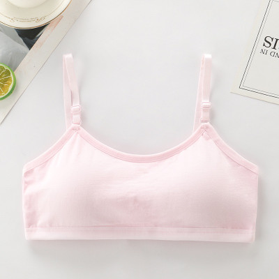 Áo Lót Nữ – Áo Lá Học Sinh Cotton Trơn Mút Liền Cài Sau 3 Móc F004 – 5 Màu, Free Size