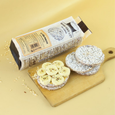 Bánh gạo lứt GUfoods (170g) - Không chiên dầu, Không đường, Từ gạo và ngũ cốc nguyên hạt, Lành mạnh, Phù hợp Eat clean, Ăn vặt healthy, Thực dưỡng, Tập gym, Thuần chay, Đa dạng hương vị