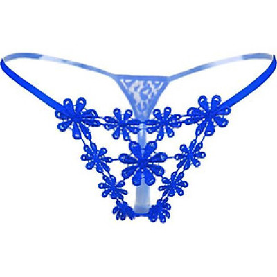  Quần lót nữ hình hoa - Màu xanh biển
