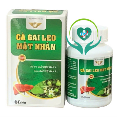 Viên uống giải độc gan Cà gai leo - Mật nhân Vinh Thịnh Vượng VV , hộp 60v