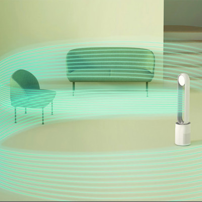 Quạt Không Cánh Xiaomi Keheal A4 Pro Bản Tiếng Việt Diệt Khuẩn UV Kiêm Lọc Không Khí - Hàng Nhập Khẩu