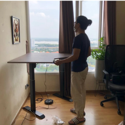 Bàn nâng hạ MAH-D12L, Mặt bàn chữ L theo yêu cầu