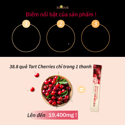 Sorbus Thạch Collagen Montmorency Tart Cherry 38.8 200mg (7 ngày)