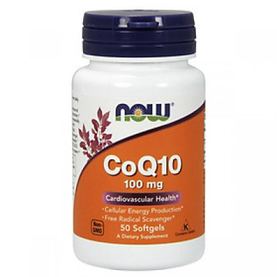 Viên Uống NOW FOODS CoQ10 100mg Chống Tai Biến Tim Mạch, Ổn Định Huyết Áp, Giảm Cholesterol Máu Lọ 50 Viên