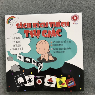 Thẻ Kích Thích Thị Giác Cho Trẻ Sơ Sinh, Trọn Bộ 3 Cuốn Kích Thích Thị Giác Song Ngữ Anh - Việt