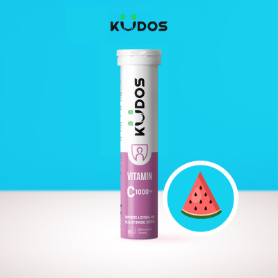 Thực phẩm bảo vệ sức khỏe KUDOS VITAMIN C 1000 MG hương dưa hấu (20 viên/tuýp)