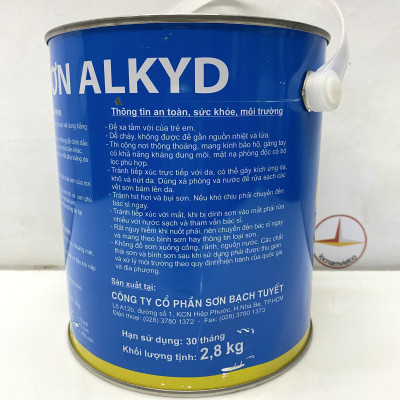 Sơn dầu Bạch Tuyết màu đen bóng 200 2.8kg