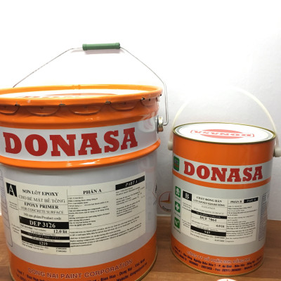 Sơn sàn bê tông Donasa /Floor coating Paint màu xanh lá vàng DEF 9046 15L