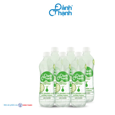 Thùng 24 chai Nước Khoáng Thiên Nhiên Có Ga Đảnh Thạnh Khoáng Chanh 430ml