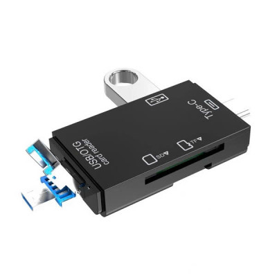 XOA 2S Đầu đọc thẻ nhớ SD, TF chân Type C, USB 3.0 Micro USB / U / Type C / TF / SD Cho Điện Thoại / Laptop - Hàng Nhập Khẩu