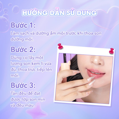 Son Kem Lì myKella Thuần Chay, Mịn Mượt, Dưỡng Môi Chống Thâm - KISSABLE MATTE LIP CREAM 5ml