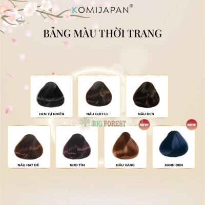 Lược nhuộm tóc, Dầu gội Phủ Bạc thảo dược, 350ml, Komi Nhật Bản 