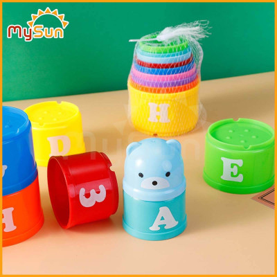 Đồ chơi xếp tháp chồng cốc thông minh giáo dục trí tuệ cho bé học tập đếm số và chữ cái cho bé MySun