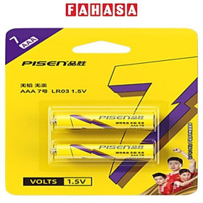 Vỉ 2 Pin Đũa AAA7 1.5V SuperLife - Pisen LR03