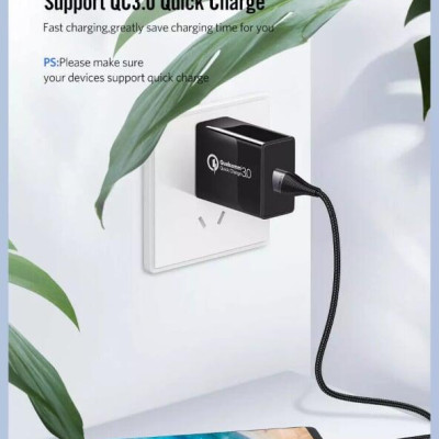 Ugreen UG50873ED017TK 1M màu Xám Cáp sạc truyền dữ liệu USB 2.0 sang MICRO USB đầu mạ thiếc - HÀNG CHÍNH HÃNG