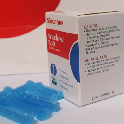 Kim Chích Máu Sinodraw Máy Đo Đường Huyết Sinocare ( 50 kim)