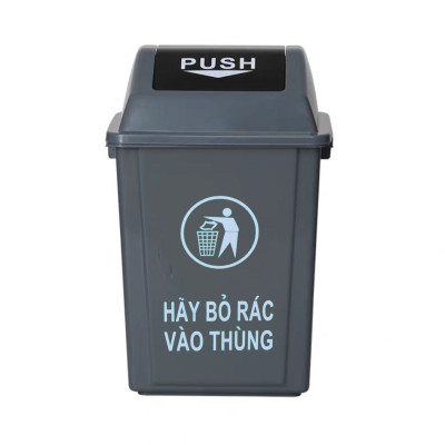 Thùng rác lật 60Lcông nghiệp 60L bền bỉ, chịu lực tốt, chống va đập và ăn mòn hóa chất.