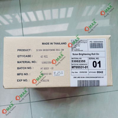 Lăn Khử Mùi SCION Brightening Roll-on 75ml Nhập Thailand- Ngăn Mùi Hôi Nách - Không Làm Ố Áo - Làm Sáng Da Dưới Cánh Tay