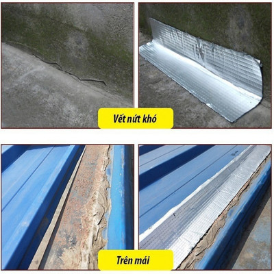 Cuôn Băng Keo Chống Thấm Nhật Bản Băng Dính Chống Thấm Nước Chống Dột Mái Tôn, Dán Tường Siêu Dính Khổ Rộng 5,10,15,20cm Dài 5m