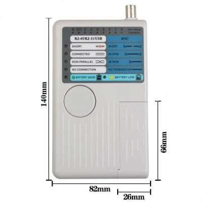 Máy Test mạng đa năng Noyafa NF 3468 - Thiết kế test mạng cầm tay di động - Led