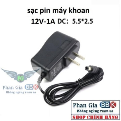 Sạc Pin máy khoan 12V, adapter 12V cho Pin máy khoan Li-ion, đèn báo đầy, chuyên sạc pin Li-ion 10.8V - 12V