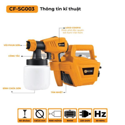 SÚNG PHUN SƠN 800W CF-SG001 - COOFIX - HÀNG CHÍNH HÃNG