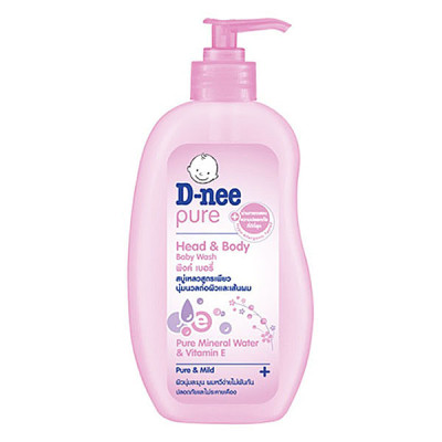 Tắm Gội Toàn Thân Baby Hồng D-Nee Dành Cho Bé Dưới 3 Tuổi (380ml)