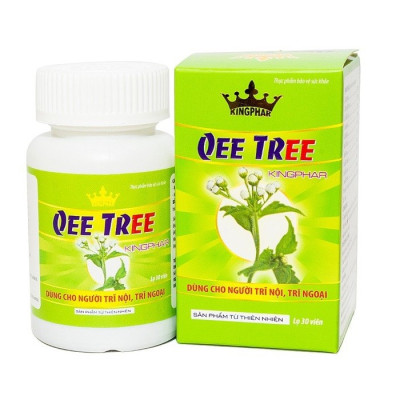 ￼Qee tree Kingphar  ( Lọ 40 viên) - Hỗ trợ làm giảm triệu chứng bệnh trĩ: chảy máu, đau rát, ngứa rát, sa búi trĩ.