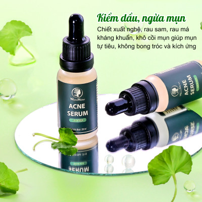 Bộ trắng da, sạch mụn toàn diện Wonmom (Sữa rửa mặt + Kem cấp ẩm + Serum mụn + Mặt nạ nghệ)