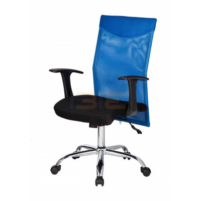 Ghế Trưởng Phòng  Tay Điều Chỉnh Chân Thép Mạ Cao Cấp IBIE IB329 - Xanh