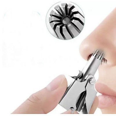 ( Hàng Cao Cấp ) Dụng Cụ Máy Cắt Tỉa Lông Mũi Thép Không Rỉ , Nhỏ Gọn Tiện Dụng , Dễ Dàng Vệ Sinh ( tặng bộ chổi vệ sinh nội địa nhật mini )