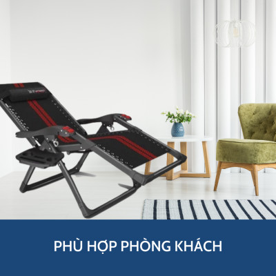 Ghế Xếp Có Massage Tay Kachi MK234 – Kèm Khay Để Ly