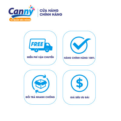 Combo 2 gói Tã/Bỉm Quần Người Lớn Canny Siêu Mềm Mại, Siêu Thấm, Kháng Khuẩn XL7 (7 miếng)