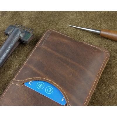 Bao Da Rút cho điện thoại XR, X/XS, 6/7/8 Da Bò Thật may máy cao cấp