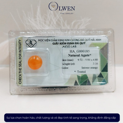 Viên đá Mã não (Agate) thiên nhiên HA_G000185