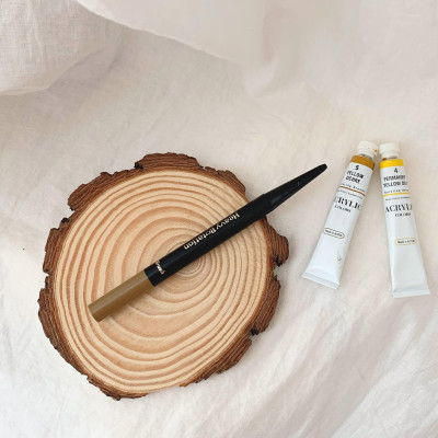 Bút Chì Sáp Kẻ Lông Mày Chống Trôi Lõi Siêu Mịn Màu Nâu Tự Nhiên Kissme Heavy Rotation Eyebrow Pencil 0,09 G