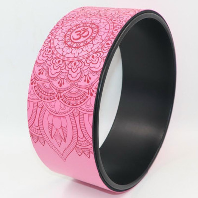 Vòng tập yoga 33 * 14 cm khung nhựa ABS chịu lực 300 kg bọc cao su Pu in hoa văn chống trơn trượt 100%