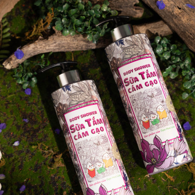 [Tặng 2Kg Tấm ST25] Sữa Tắm Cám Gạo - Chiết xuất từ Cám Gạo & Hoa Mộc Lan - Chai 650ml