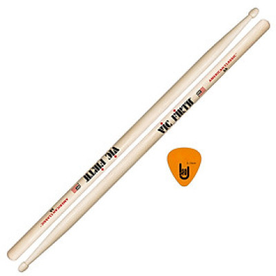 Dùi Trống Vic Firth 5A - American Classic Hickory Drumsticks - Kèm Móng Gảy DreamMaker