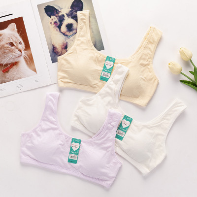 Áo Lót Nữ Áo Lót Học Sinh Ba Lỗ Cotton Hoa Chìm Mút Liền 1358 – Êm Ái, An Toàn, Thoáng Mát