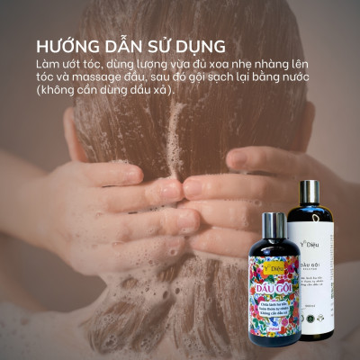 Dầu gội thảo dược Y Diệu, dưỡng tóc mềm mượt, phục hồi tóc hư tổn, giảm rụng tóc, hương thơm tự nhiên, không silicone