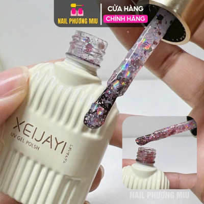 [Mới] Sơn Gel Nhũ STARLIGHT Kim Tuyến XEIJAYI Số 04, 07 Hạt To Siêu Sáng Làm Nail, Tạo Hiệu Ứng Flash Khổng Tước Bạch Kim Hồng Ánh Kim