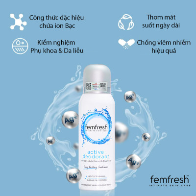 Dung dịch vệ sinh cho cả nữ và nam Femfresh Anh giúp làm sạch sẽ, thơm mát, ngăn ngừa viêm, ngứa, nấm phụ khoa - OZ Slim Store 
