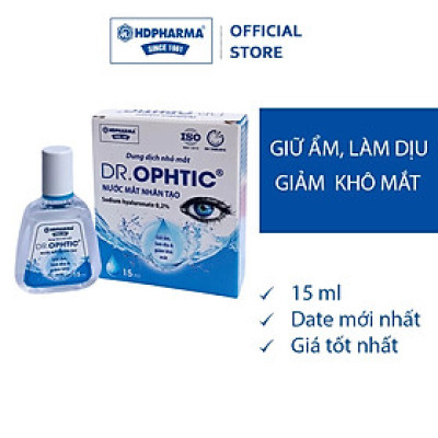 [3 Hộp] DR.OPHTIC Nước Mắt Nhân Tạo - Giữ Ẩm, Làm Dịu & Giảm Khô Mắt