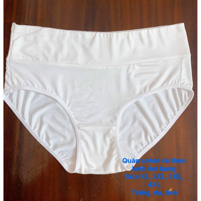 Sét 10 quần lót thun coton ôm bụng  cạp  cao dành cho người mập   (Từ 60kg đến 100kg)