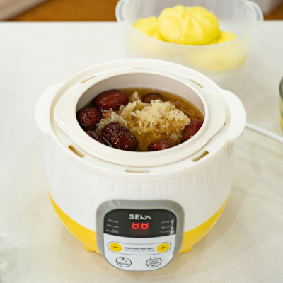 (TẶNG XỬNG HẤP) NỒI NẤU CHẬM SEKA SK6132 0.8L – NẤU CHÁO, HẦM SƯỜN, CHƯNG YẾN SIÊU TIỆN LỢI HÀNG NHẬP KHẨU