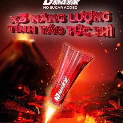 DMAXX thức uống bổ sung vitamin năng lượng không đường DAMODE 49 gói màu đỏ mỗi gói 2,2gr