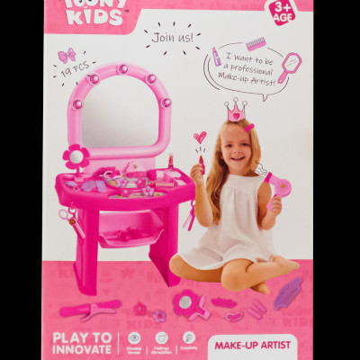 Đồ Chơi Bàn Trang Điểm TOONYKIDS - Đồ Chơi Nhập Vai Cho Bé - Makeup Artist TN140 [Tặng Kèm Sticker]
