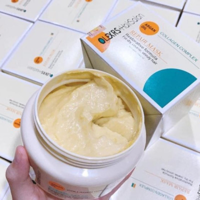 Kem ủ tóc Collagen Complex Repair Mask Olexrs Hair Salon - Phục Hồi Tóc, Chống Gãy Rụng, Giúp tóc siêu mềm mượt 500ml